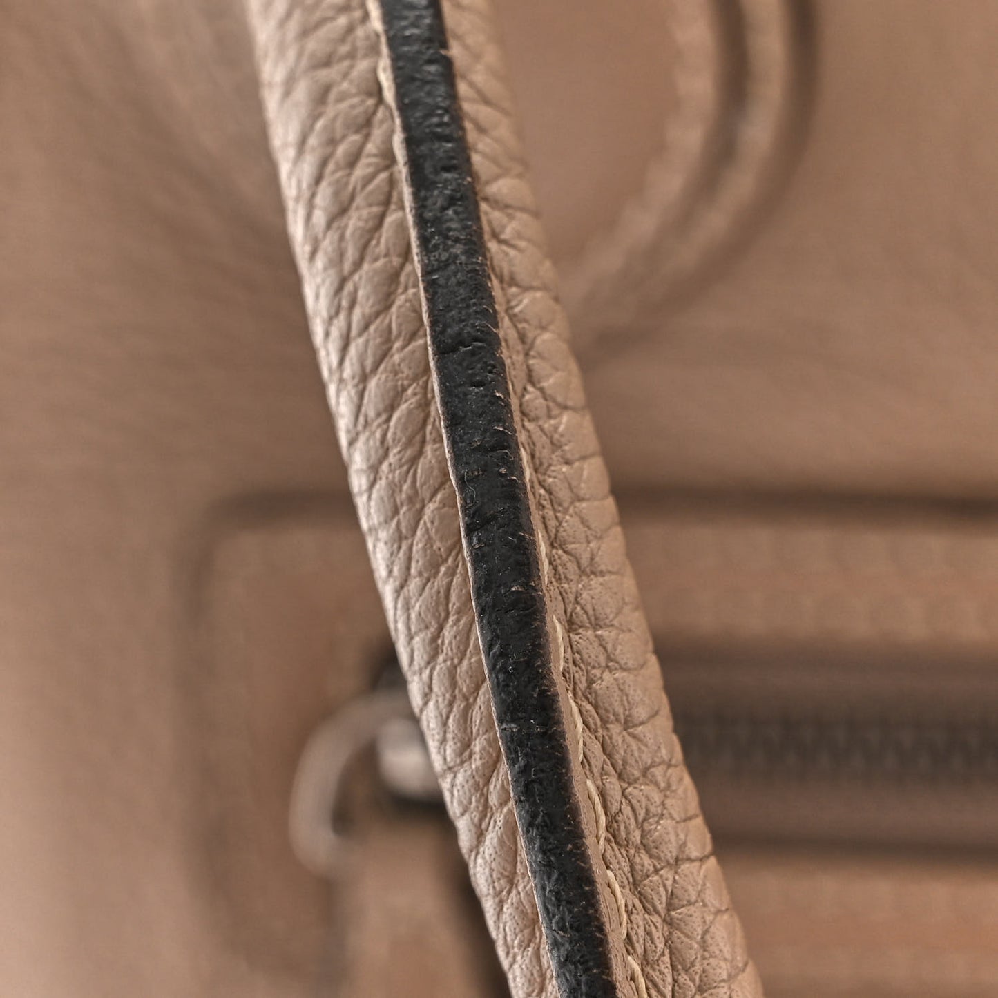 Drummed Calfskin Micro Luggage Dune