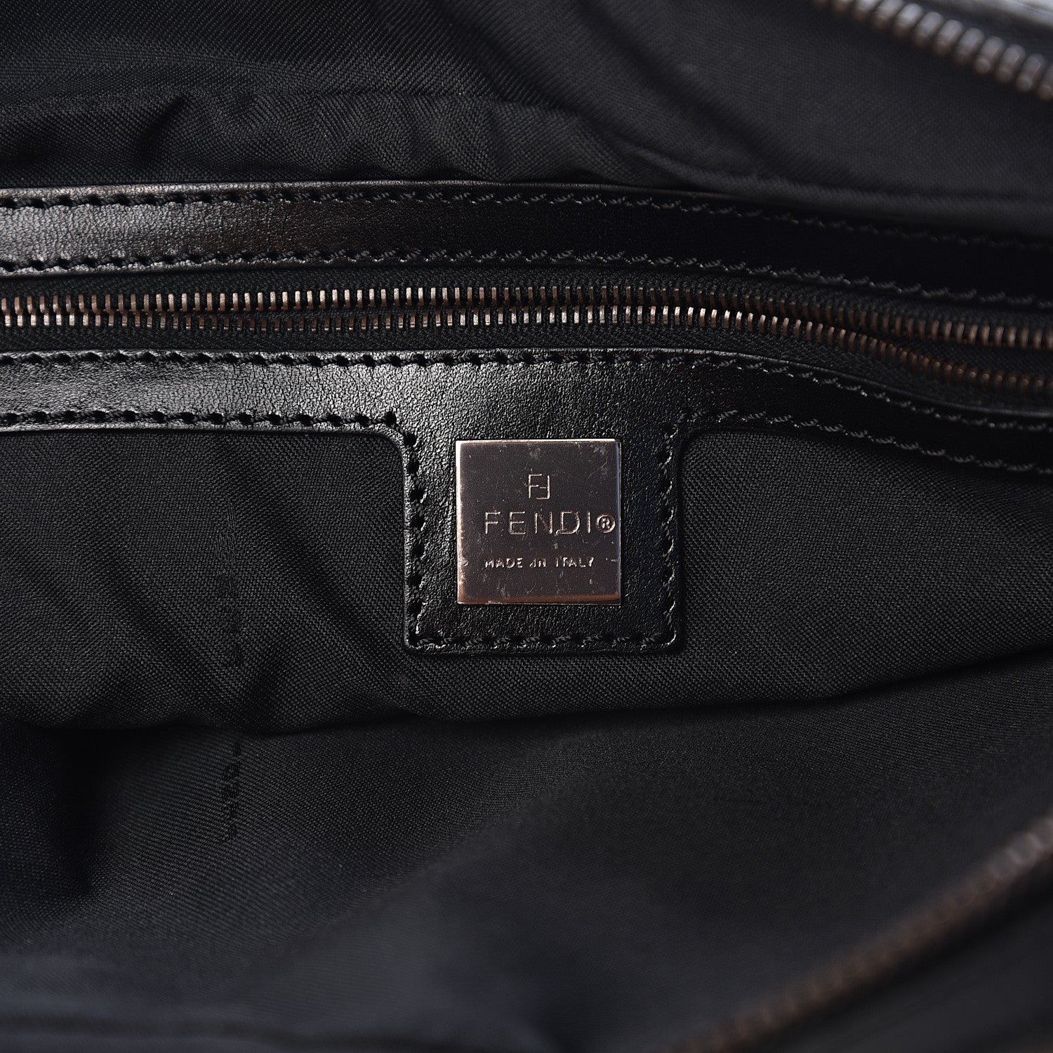 Fendi Zucchino Small Buckle Tote Brown 5 of 8