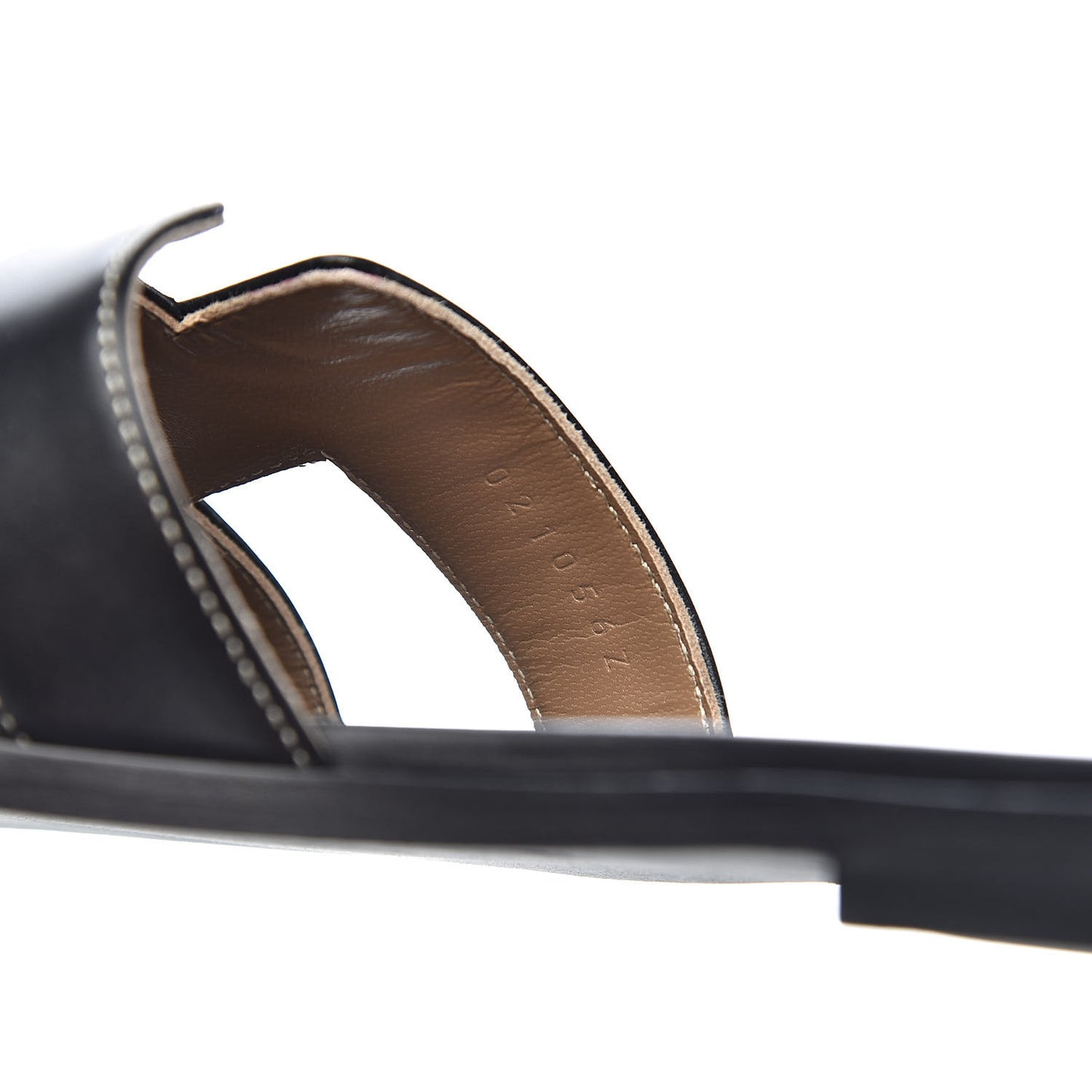 Box Calfskin Oran Sandals 39 Black
