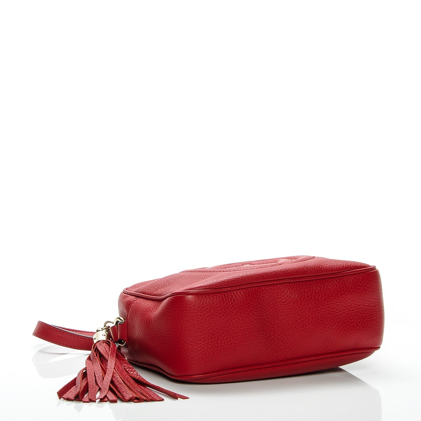 Pebbled Calfskin Small Soho Disco Bag Tabasco Red