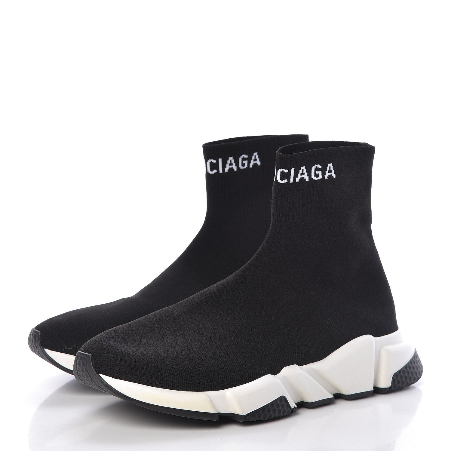 Balenciaga Neoprene Knit Mens Hi Speed Sneakers 42 Black 3 of 9