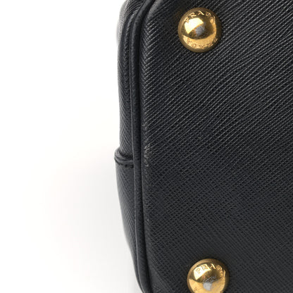 Prada Saffiano Small Galleria Double Zip Tote Black 14 of 17
