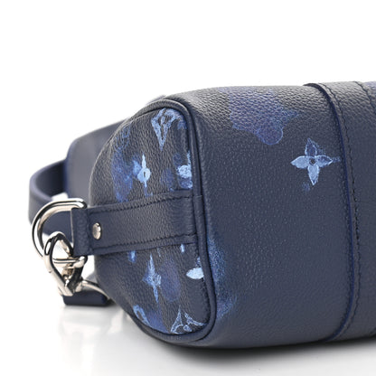 Louis Vuitton Monogram Ink Watercolor Keepall XS Blue 7 of 8