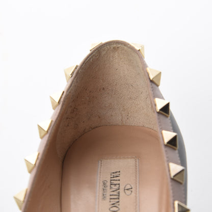 Valentino Garavani Nappa Rockstud Low Heel Pumps 36 Black Poudre 12 of 12