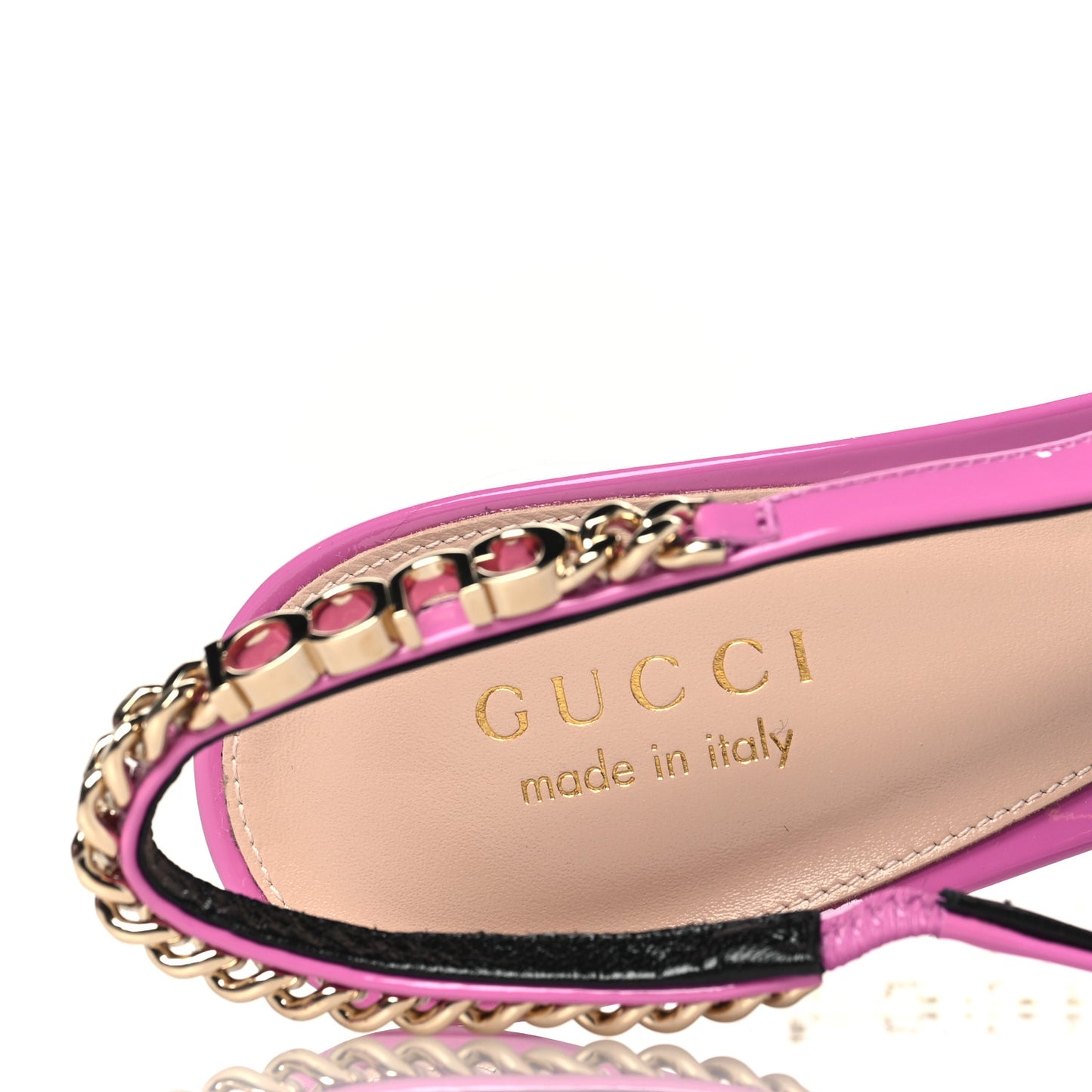 Vernice Crystal Nappa Charlotte Signoria 105 Slingback Pumps 39.5 Libre Pink
