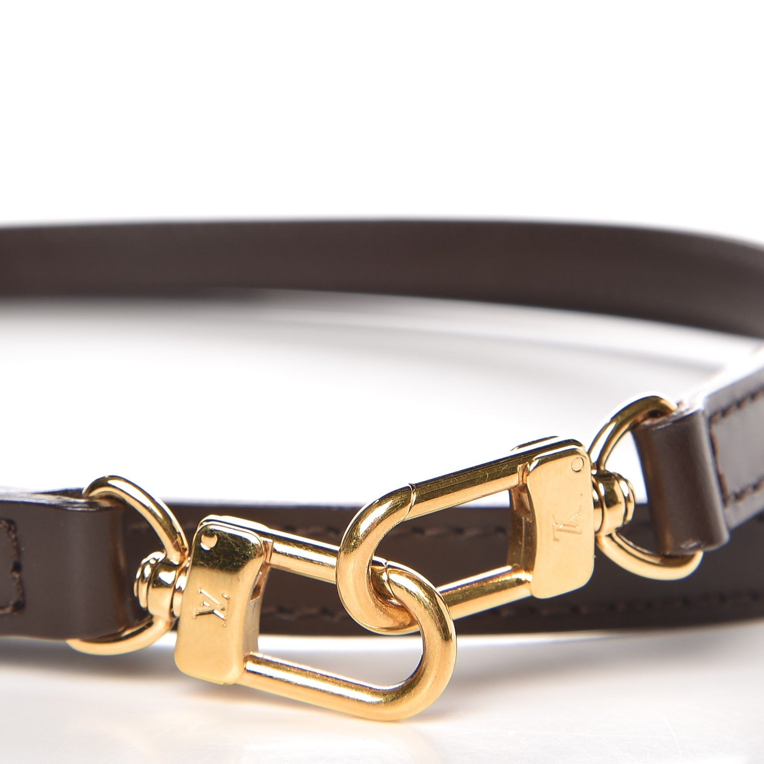 Louis Vuitton Calfskin 12mm Shoulder Strap Brown 2 of 2