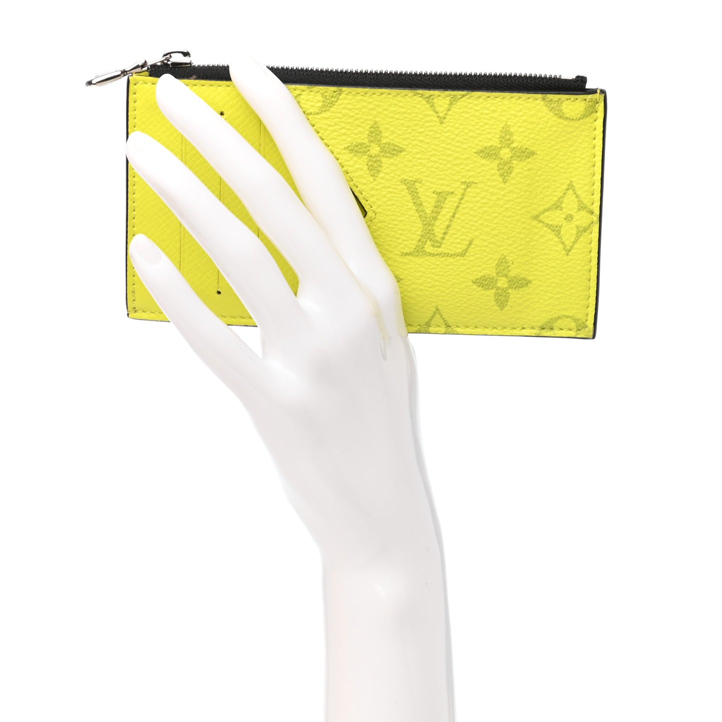 Monogram Taiga Coin Card Holder Yellow
