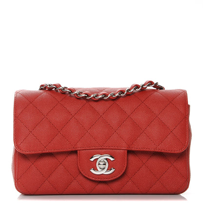 Chanel Caviar Quilted Mini Rectangular Flap Red 1 of 8