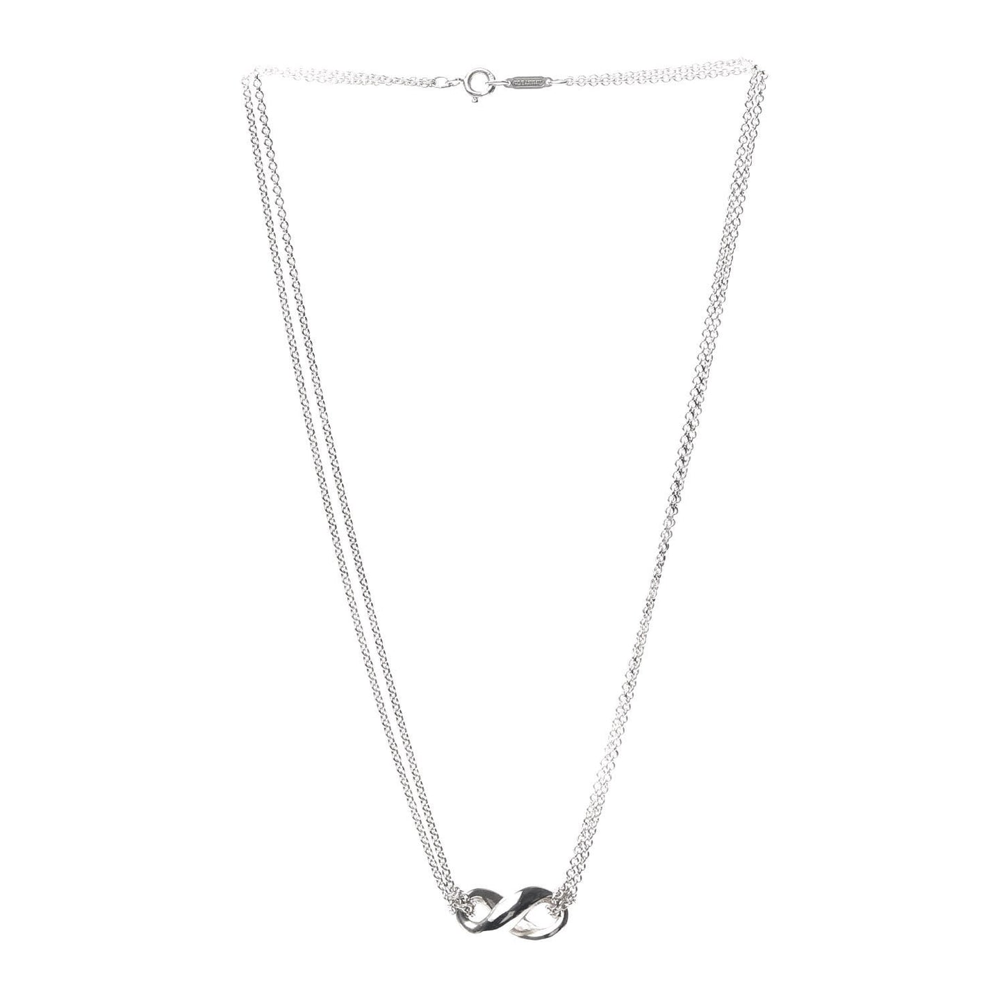Sterling Silver Figure 8 Pendant Necklace