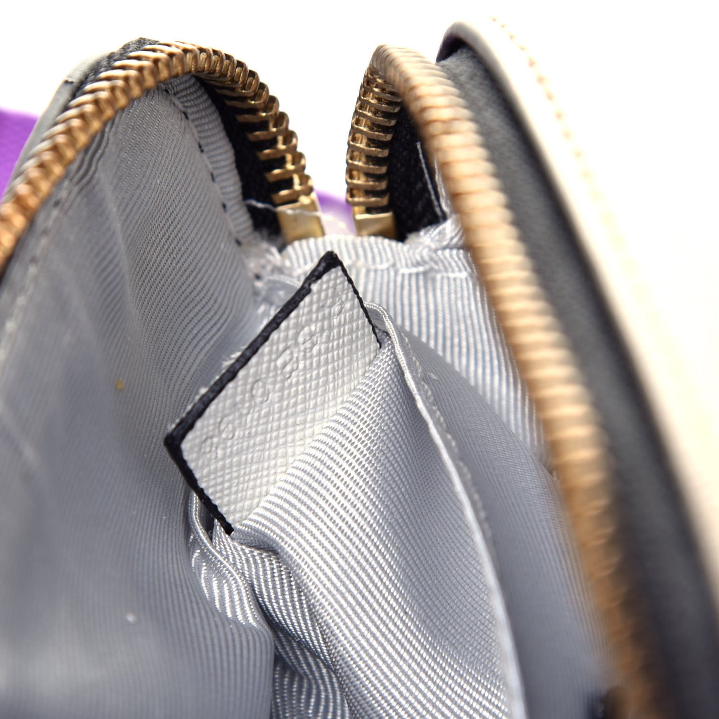 Saffiano Small Snapshot Camera Bag Moon White Multi