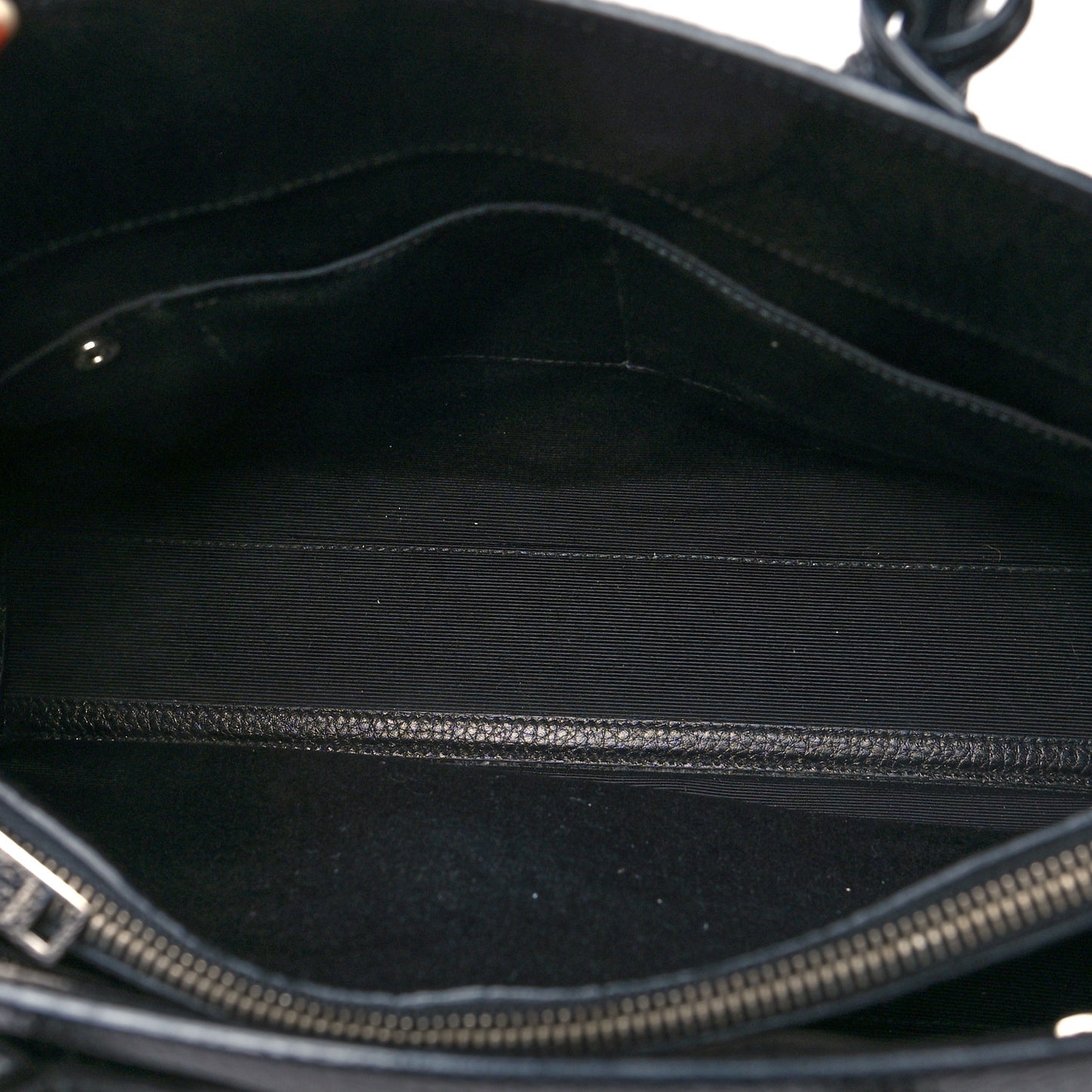 Grained Calfskin Small Sac De Jour Black
