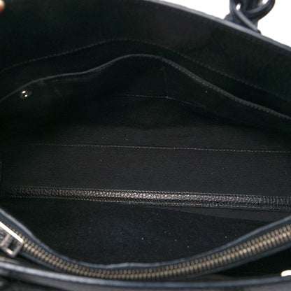 Saint Laurent Grained Calfskin Small Sac De Jour Black 5 of 10