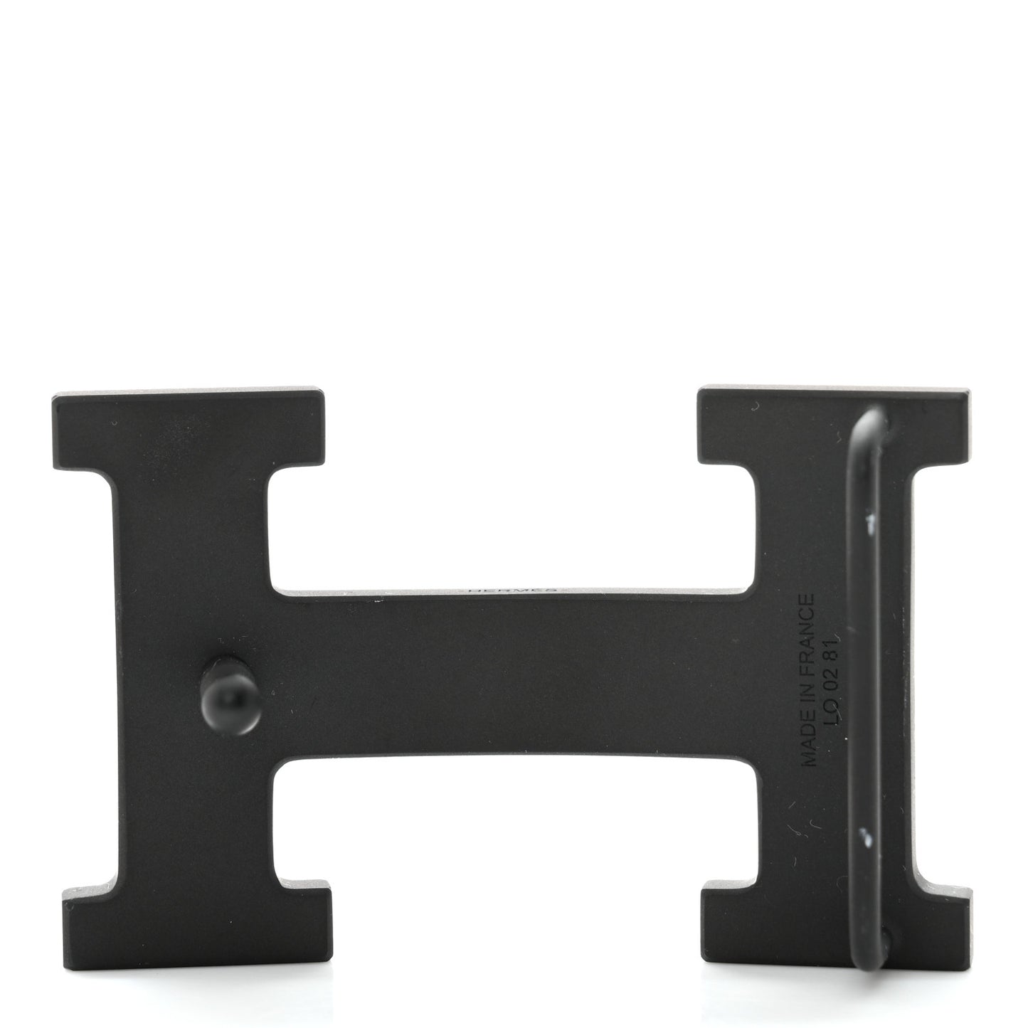 PVD Plated 32mm H Belt Buckle Black