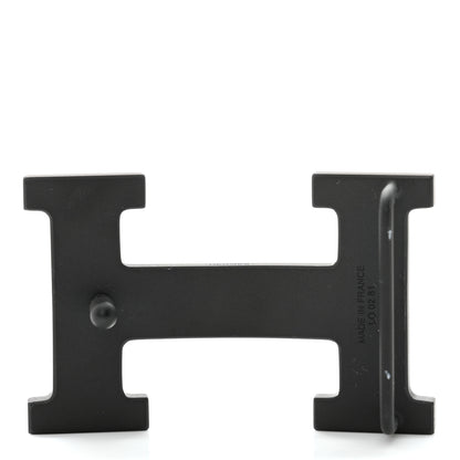 Hermes PVD Plated 32mm H Belt Buckle Black 2 of 3