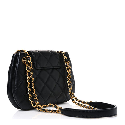 Chanel Lambskin Quilted Small Giant CC Flap Bag Black 3 of 10
