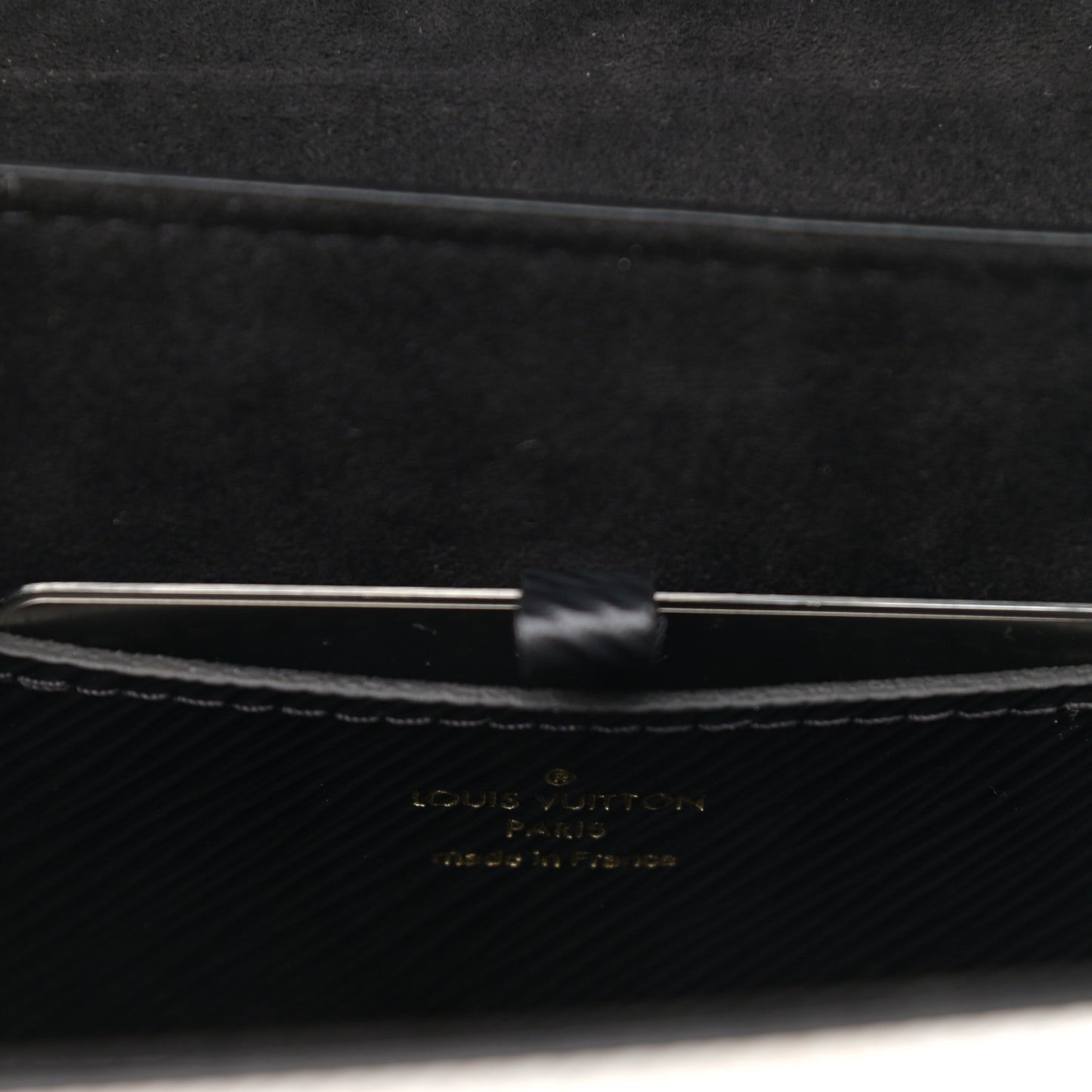 Epi Tortoiseshell Twist Shoulder Bag MM Black White