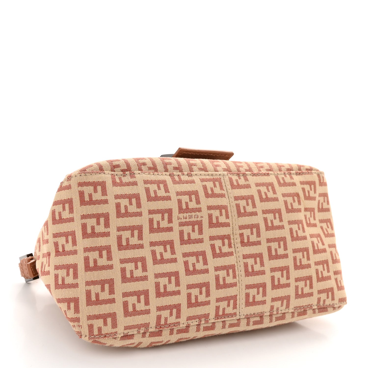 Fendi Zucchino Vitello Mini Mama Baguette Beige Bruciato Bois de Rose 4 of 11