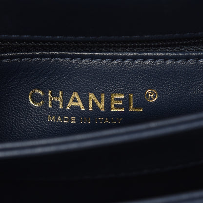 Chanel Lambskin Quilted Small Trendy CC Flap Dual Handle Bag Navy 6 of 13