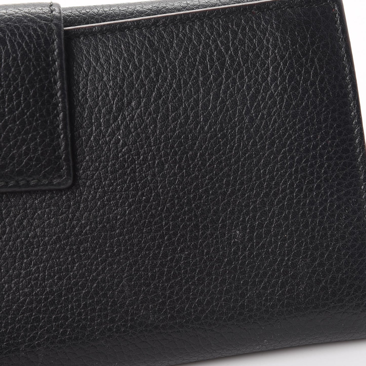 Calfskin Skull Continental Wallet Black