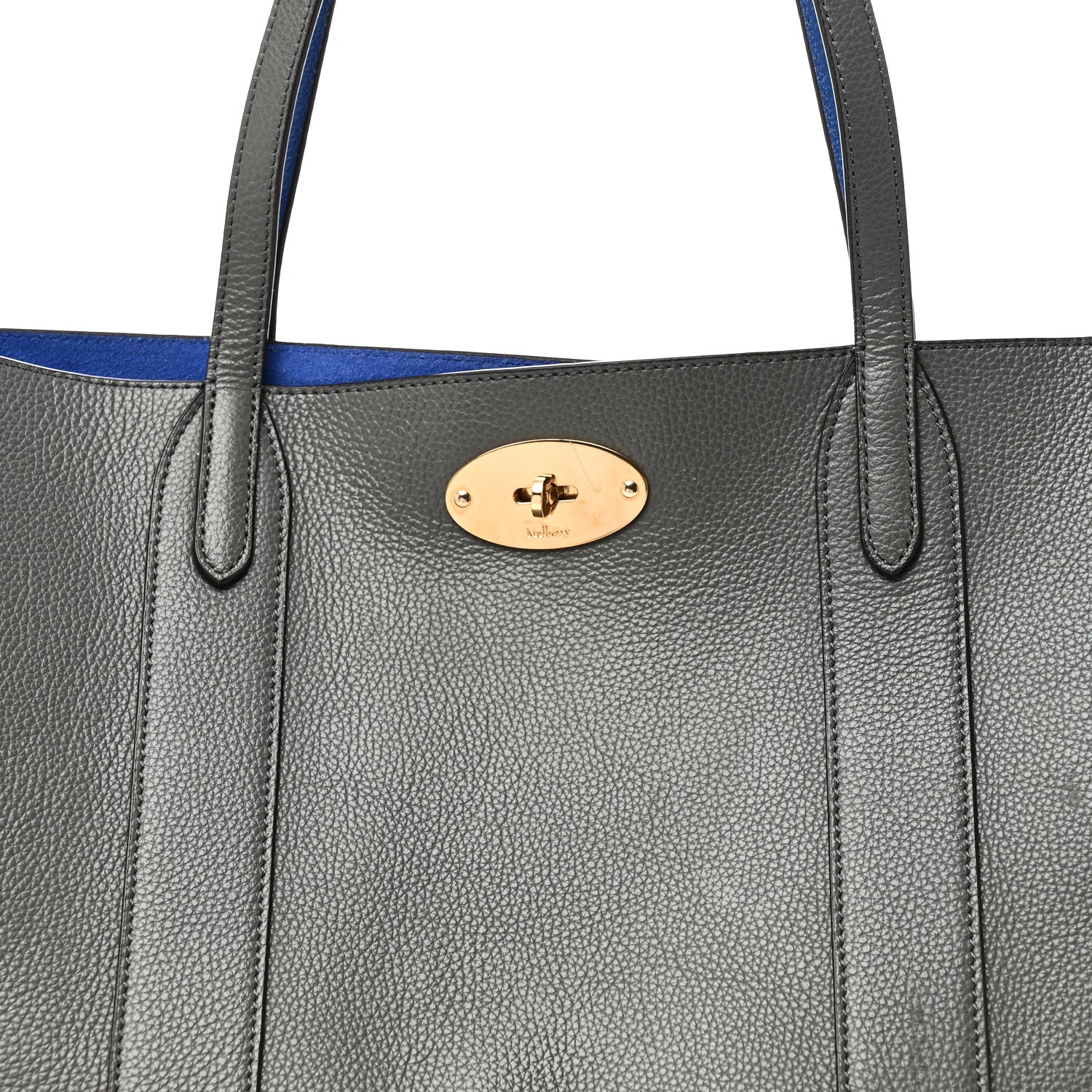Mulberry Small Classic Grain Bayswater Tote Charcoal 7 of 9
