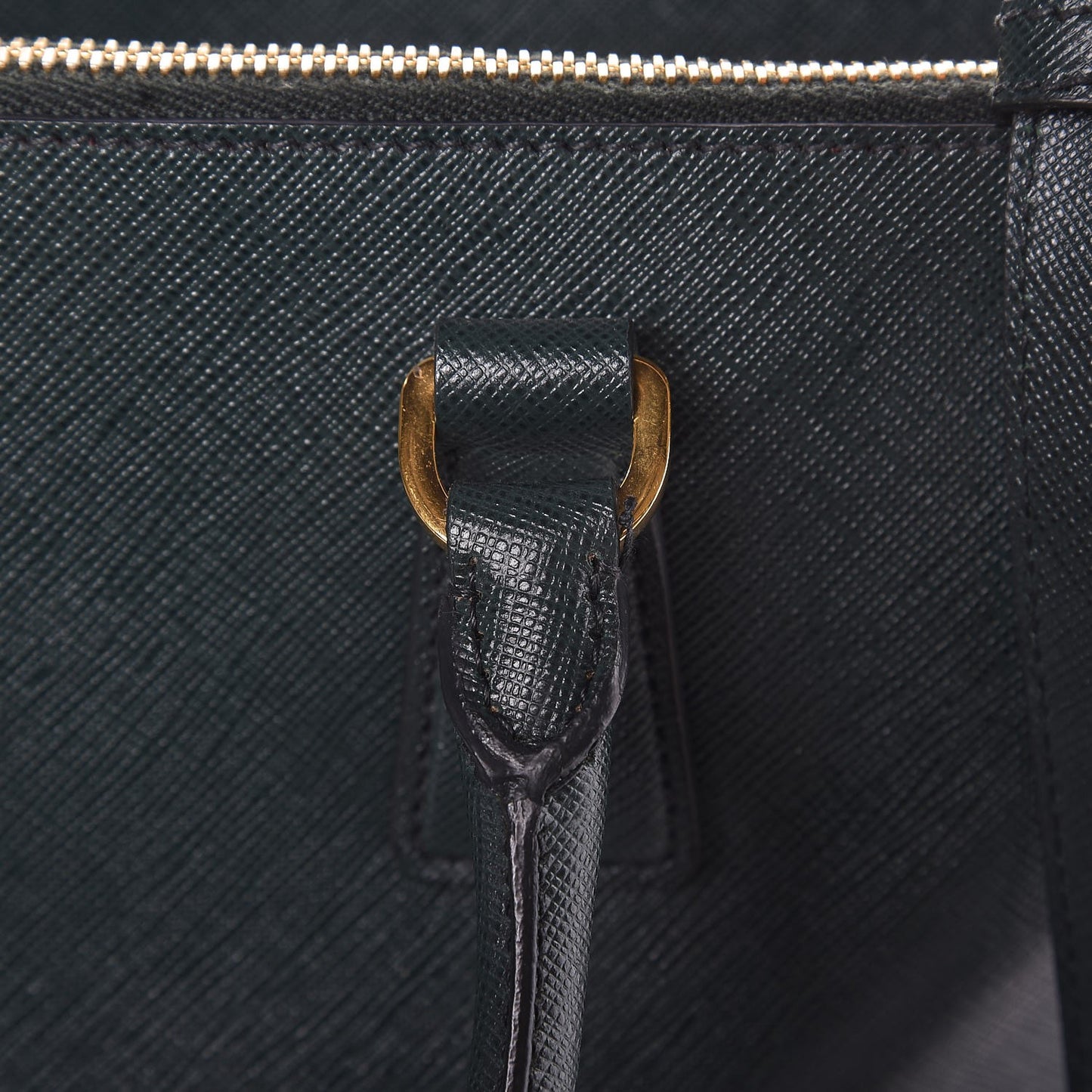 Saffiano Medium Galleria Double Zip Tote Smeraldo