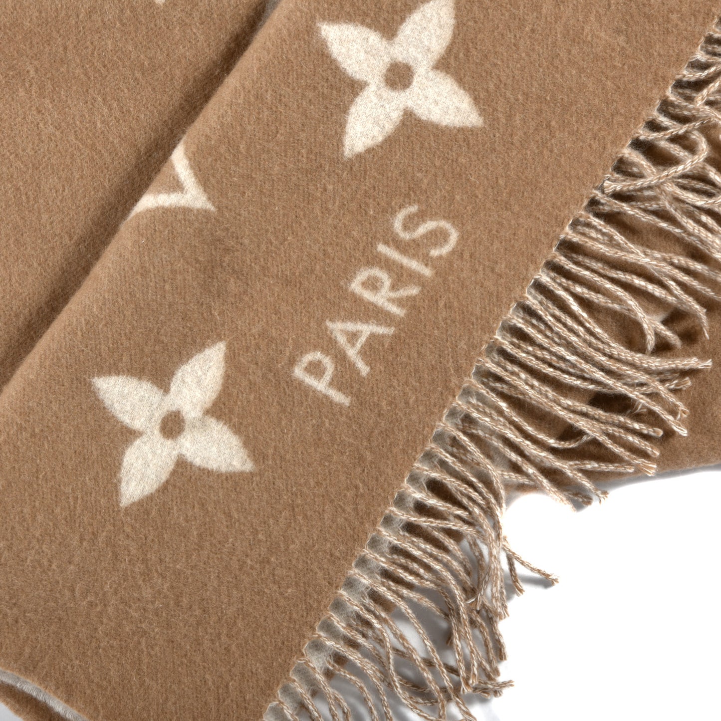 Cashmere Monogram Reykjavik Scarf Sable