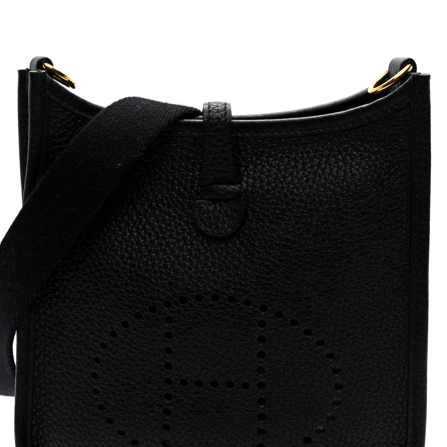 Hermes Taurillon Clemence Evelyne TPM Black 8 of 10