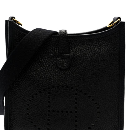 Hermes Taurillon Clemence Evelyne TPM Black 8 of 10