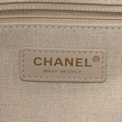 Chanel Calfskin Medium Deauville Tote Black Multicolor 7 of 12