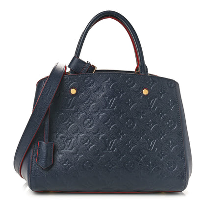 Louis Vuitton Empreinte Montaigne MM Marine Rouge 1 of 13