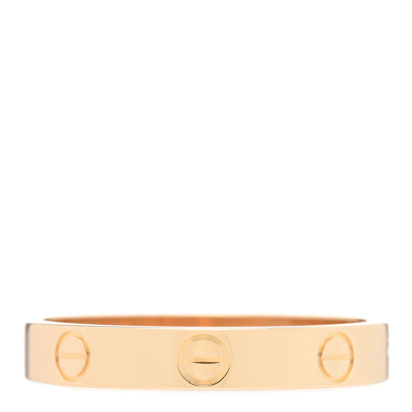 18K Yellow Gold 3.5mm LOVE Wedding Band Ring 60 9