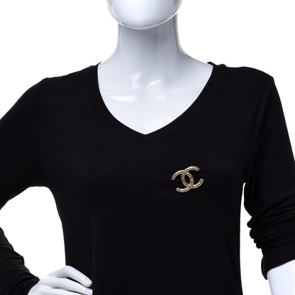 Chanel Metal CC Diamond Quilted Brooch Light Gold 2 of 5