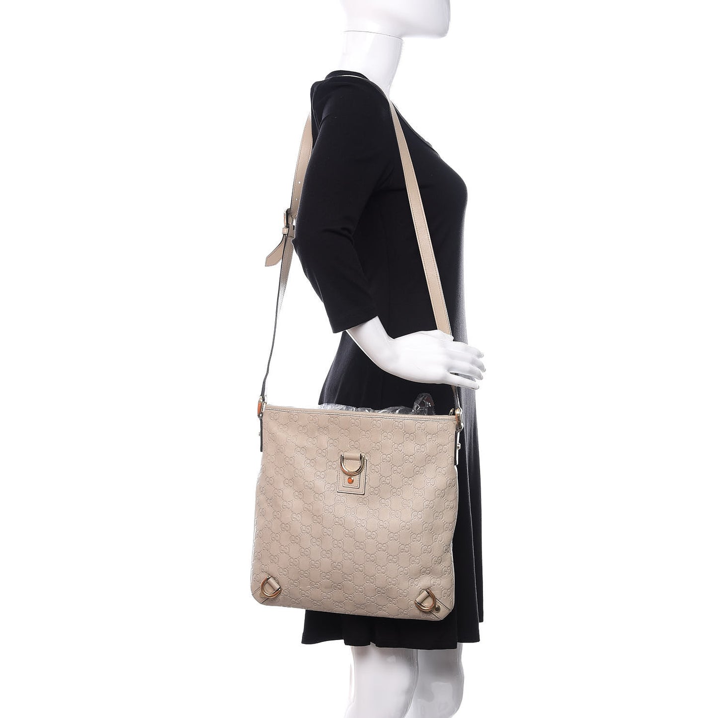 Guccissima Abbey Messenger Bag Off White