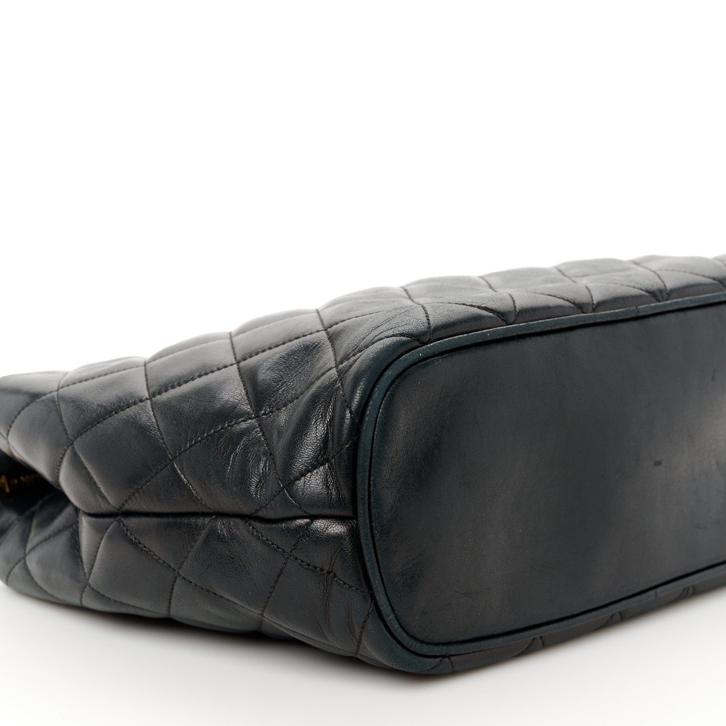 Lambskin Quilted Shoulder Bag Black