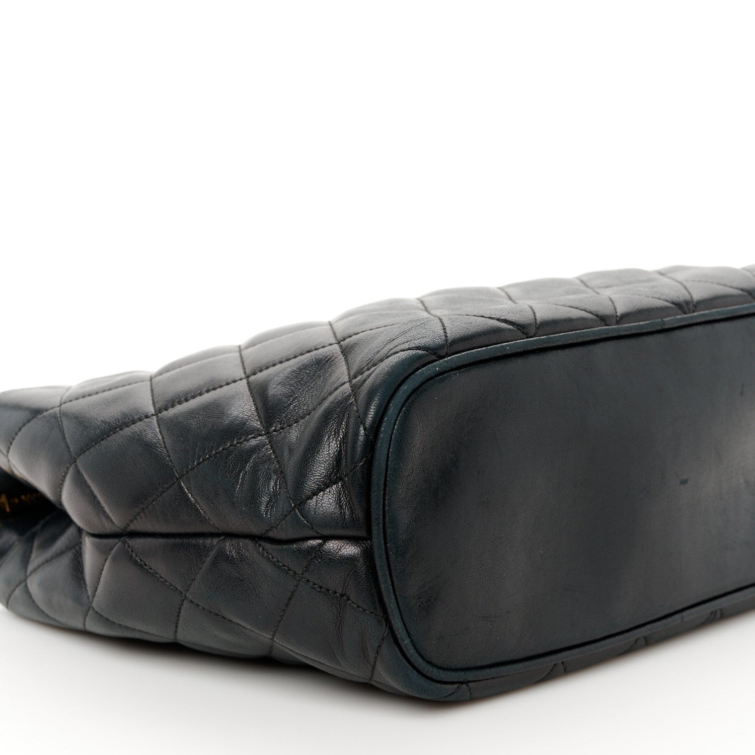 Chanel Lambskin Quilted Shoulder Bag Black 10 of 12