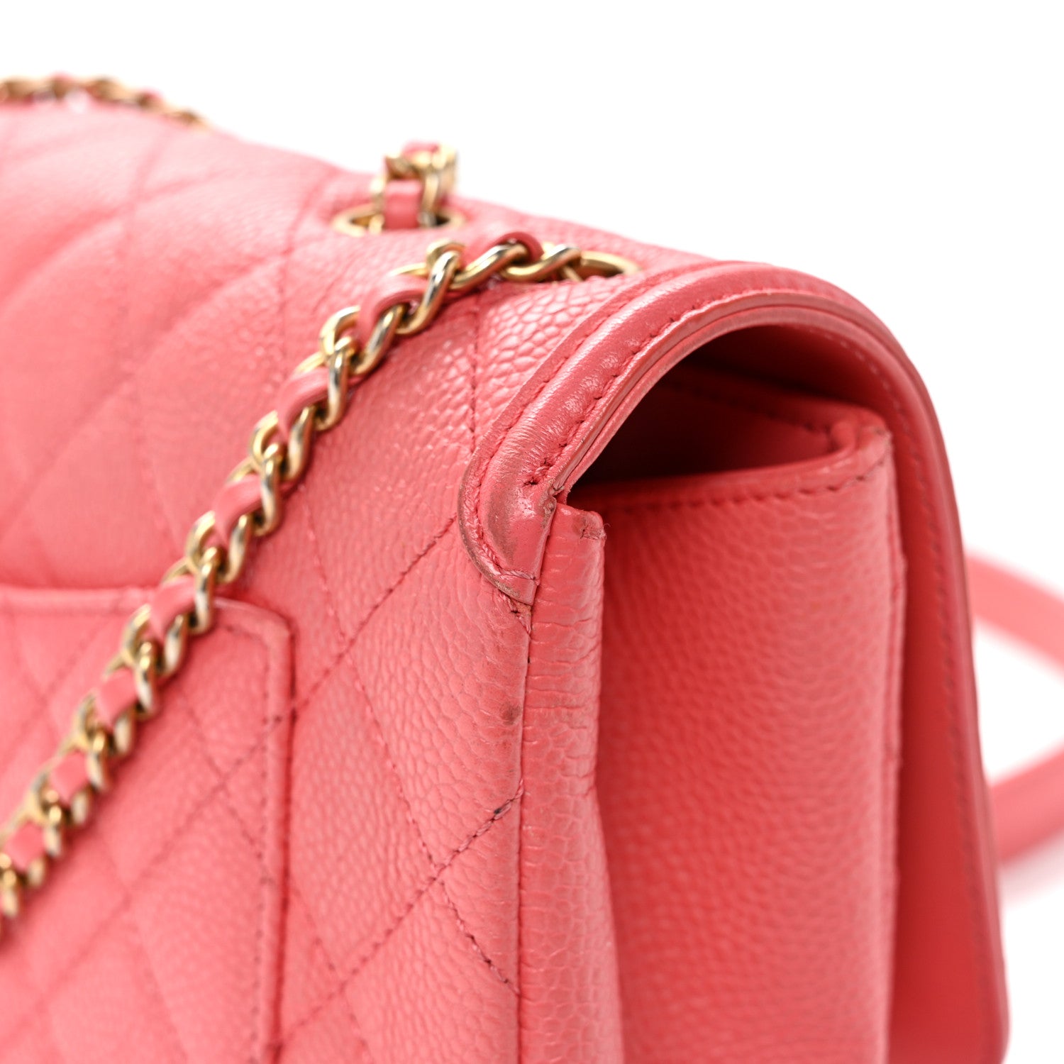 Chanel Caviar Quilted Small CC Filigree Flap Pink 12 of 12