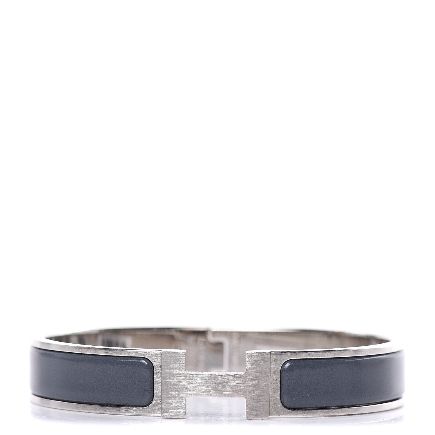 Hermes Matte Enamel Narrow Clic Clac HH Bracelet GM Ardoise 1 of 5
