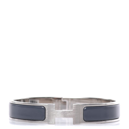 Hermes Matte Enamel Narrow Clic Clac HH Bracelet GM Ardoise 1 of 5