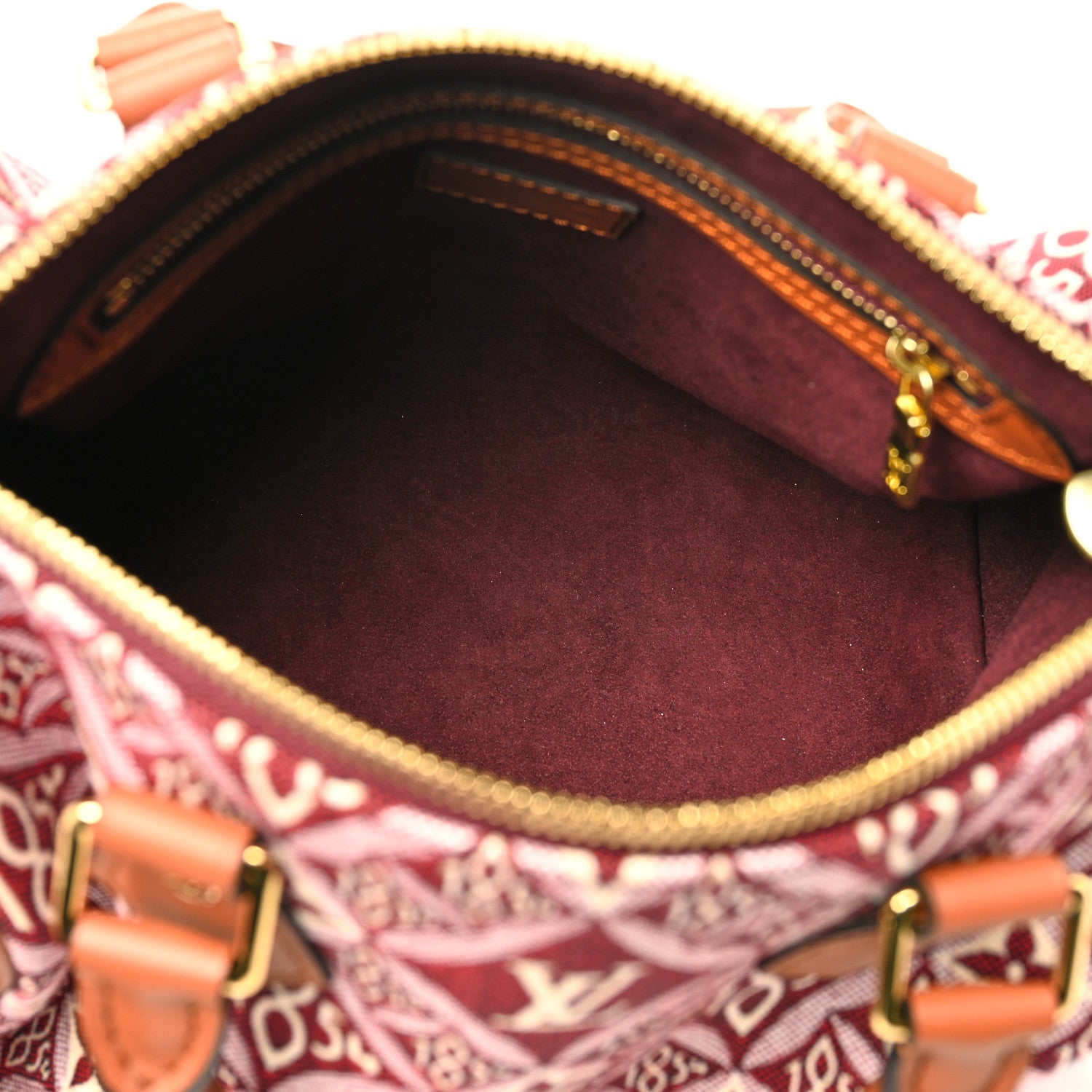 Louis Vuitton Jacquard Since 1854 Speedy Bandouliere 25 Bordeaux 5 of 11