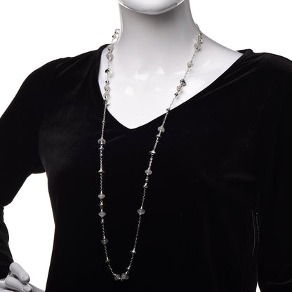 John Hardy Sterling Silver Moonstone Bamboo Sautoir Station Necklace 2 of 4