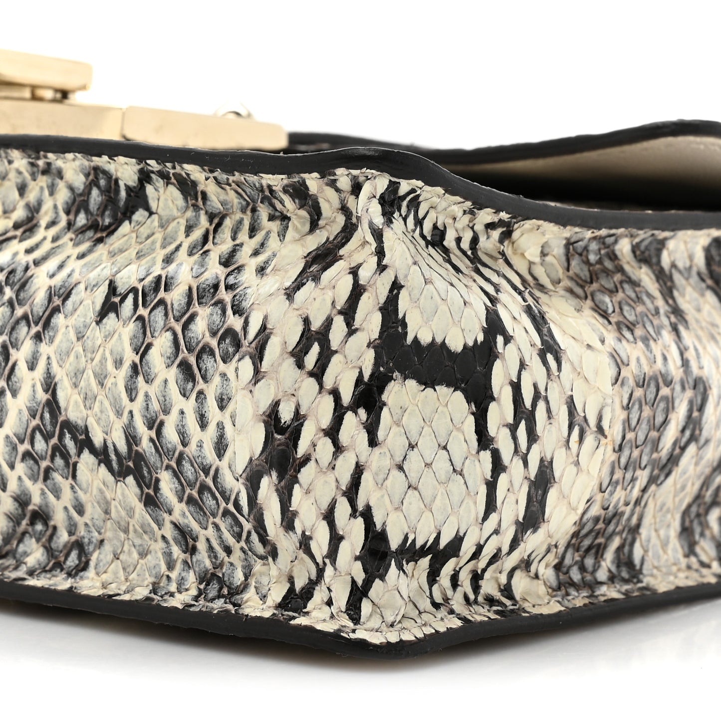 Snakeskin Rebel Crossbody Bag Black