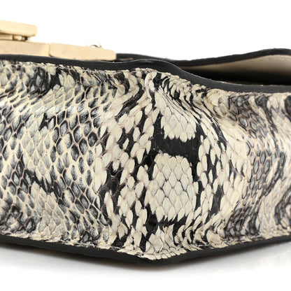 Jimmy Choo Snakeskin Rebel Crossbody Bag Black 7 of 12
