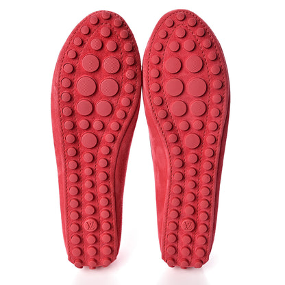 Louis Vuitton Suede Oxford Ballerina Flats 41 Framboise 9 of 10