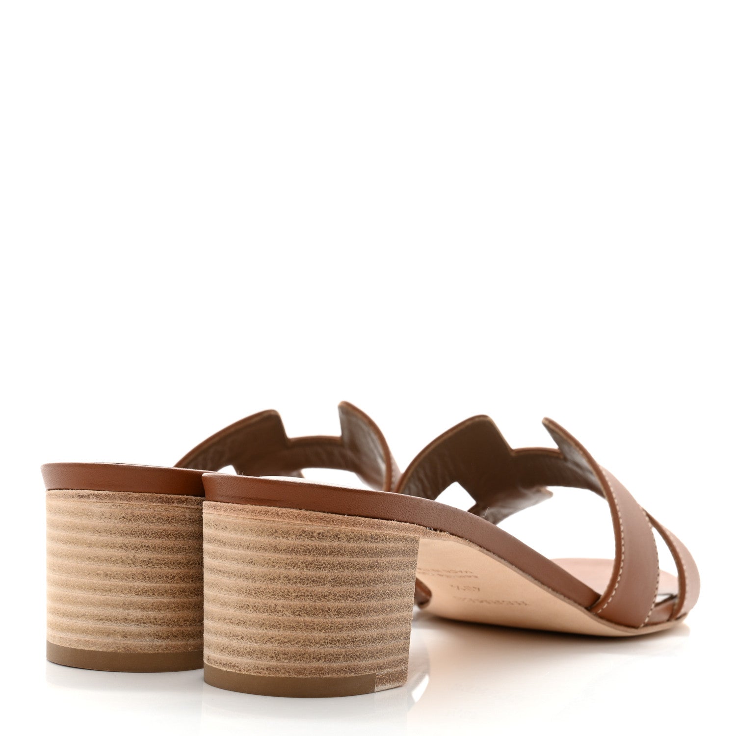 Hermes Calfskin Oasis Sandals 40.5 Gold 3 of 7