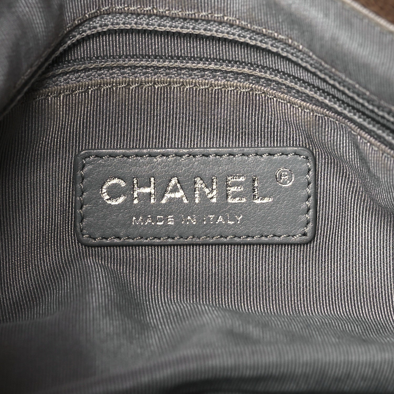 Chanel Caviar Quilted Medium Elastic Flap Brown 6 of 12