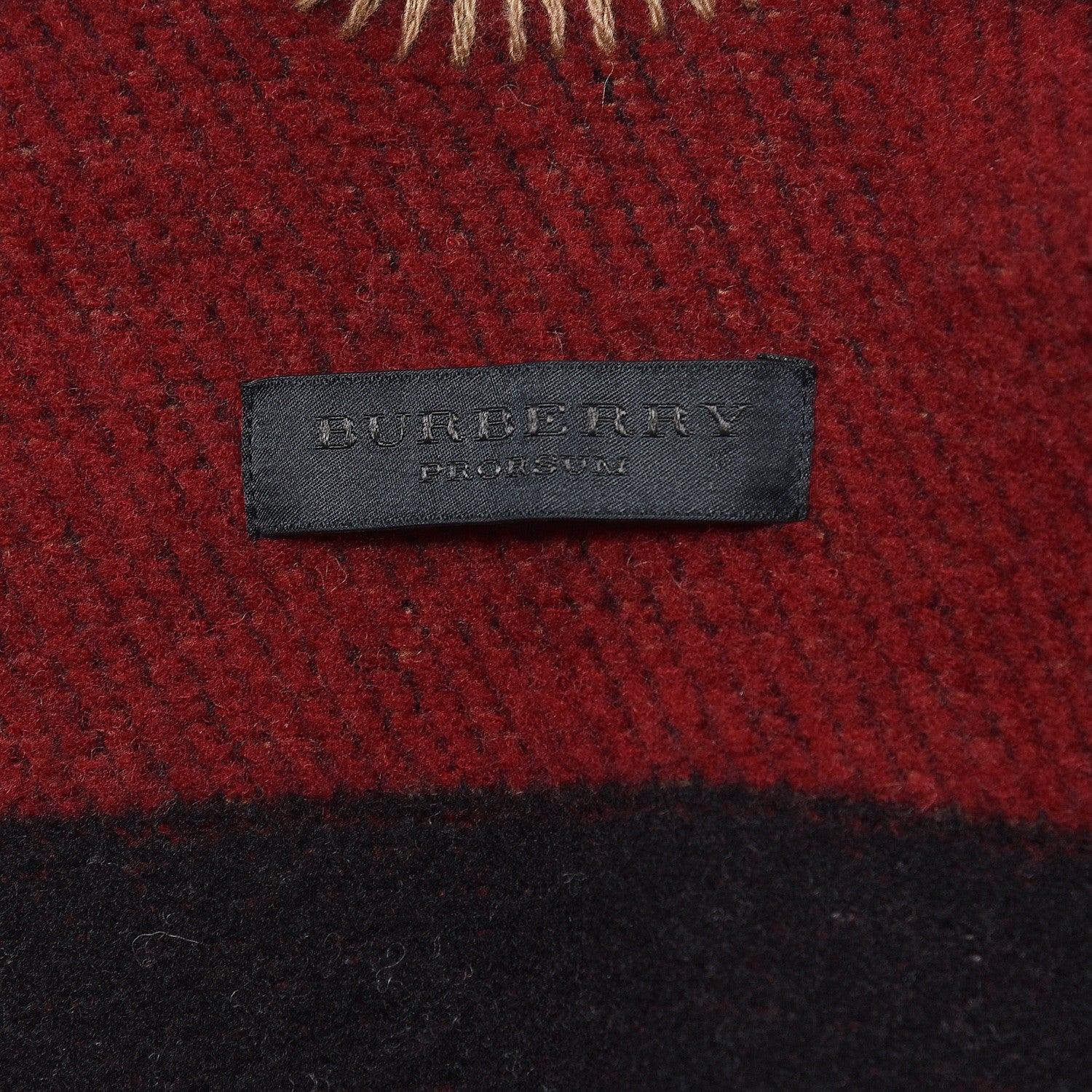 Burberry Cashmere Wool Mega Check Cape Scarf Scarf 5 of 5