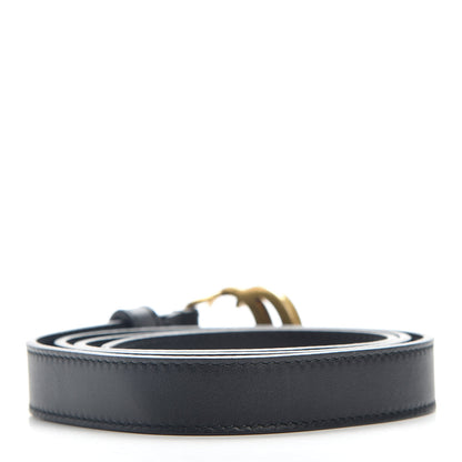 Gucci Calfskin Double G 20mm Belt 85 34 Black 2 of 4