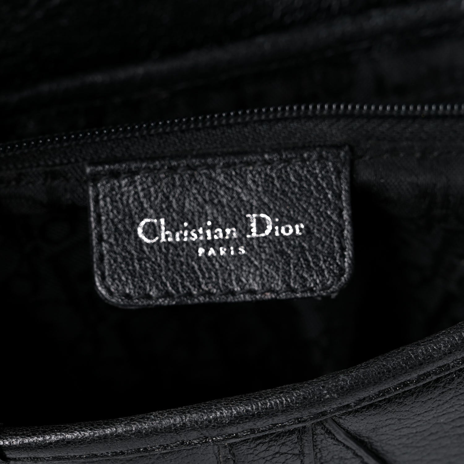 Christian Dior Calfskin Saddle Bag Black 5 of 25