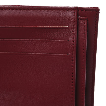 Chanel Caviar Quilted Compact Flap Wallet Dark Red 10 of 11