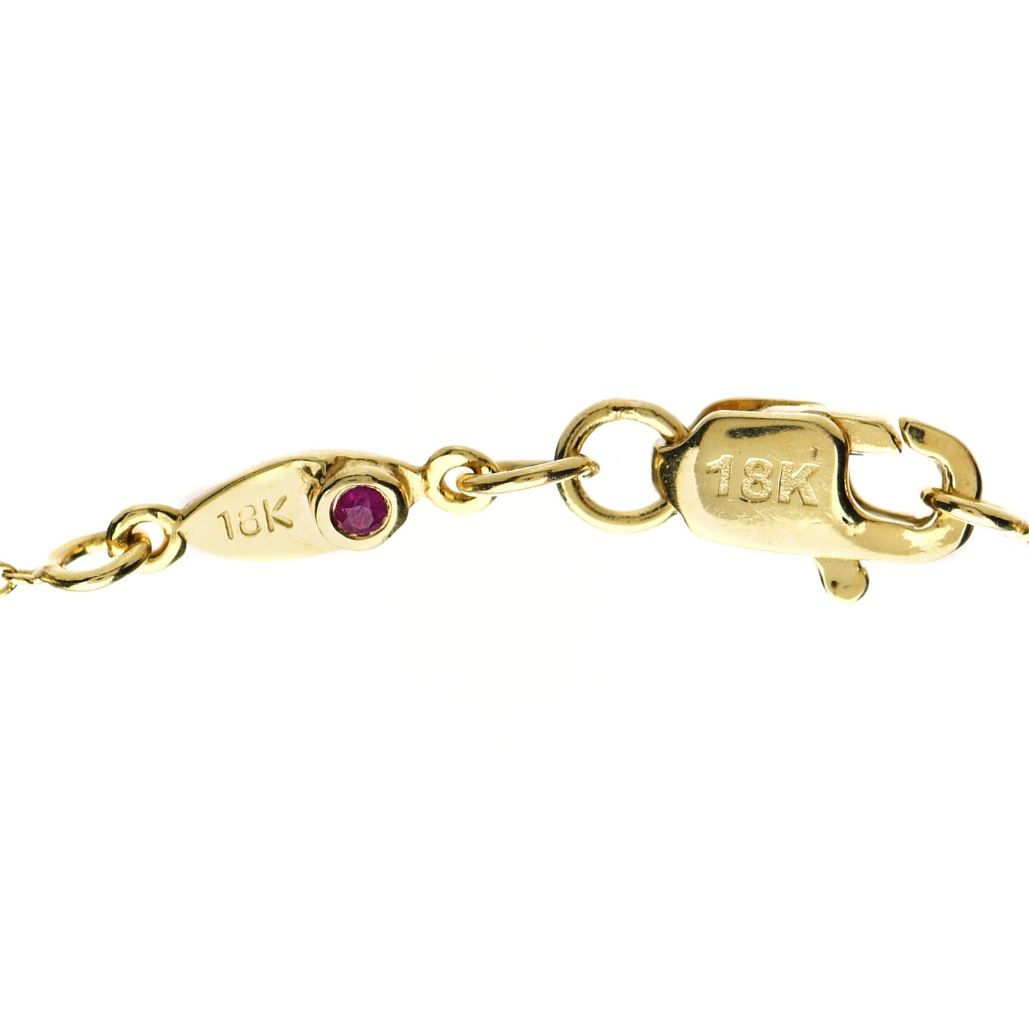 18K Yellow Gold Diamond Tiny Treasures Initial O Pendant Necklace